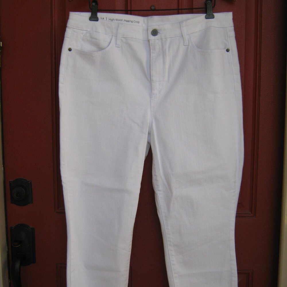 Talbots NWOT - High-Waisted Jeggings - White - Size 14